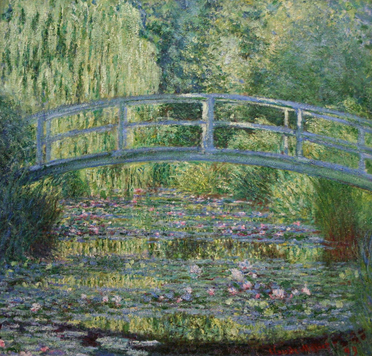 クロード・モネ「睡蓮の池と日本の橋」（1899年）プリンストン大学美術館所蔵