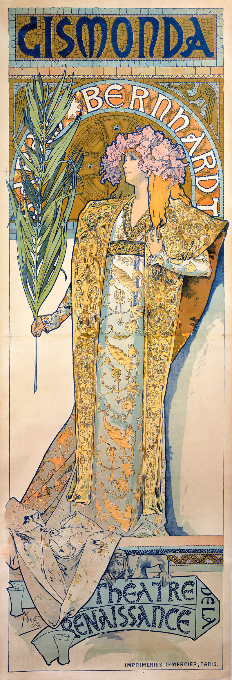 アルフォンス・ミュシャ「ジスモンダ」(1895年)——一夜でパリを席巻したアール・ヌーヴォーの傑作ポスター