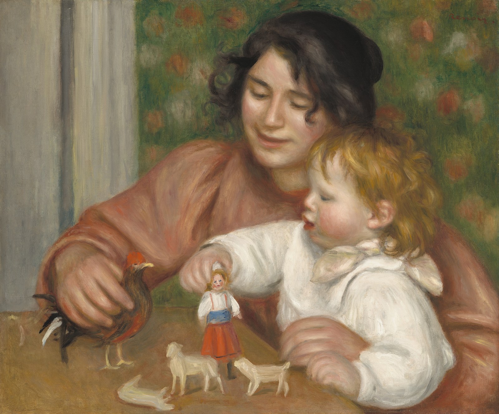 ルノワール「ガブリエルと子ども」（1895-96年頃）——晩年のルノワールの温かな世界を象徴する作品