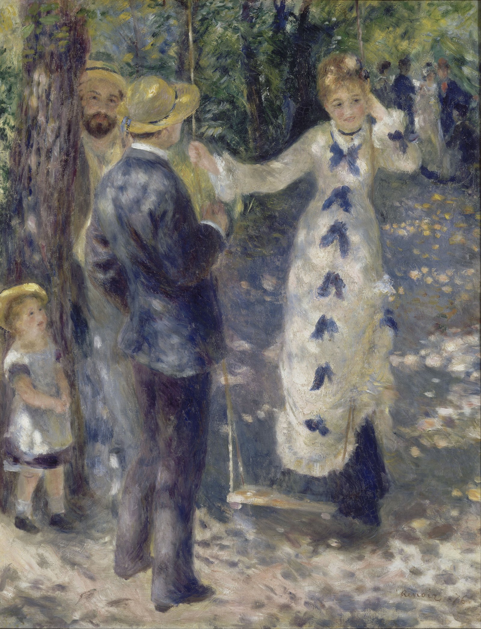 ルノワール「ブランコ」（1876年）パリ・オルセー美術館所蔵
