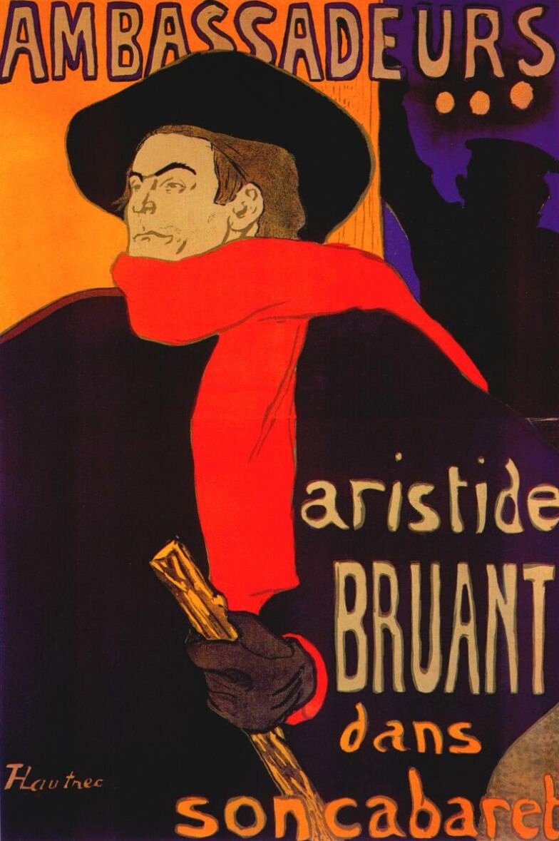 ロートレック「アリスティド・ブリュアン」(1892年)