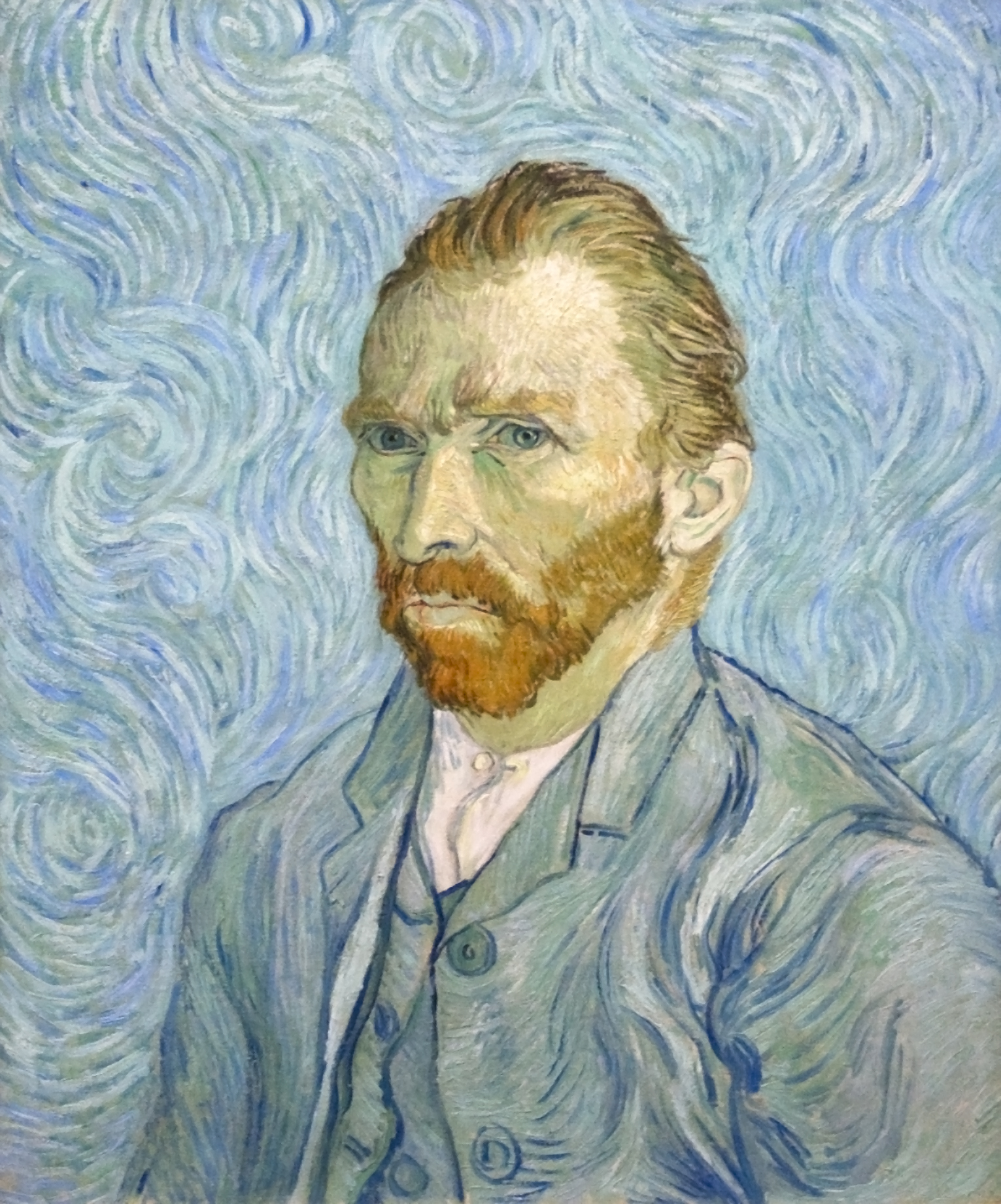 フィンセント・ファン・ゴッホ「自画像」（1889年、オルセー美術館）