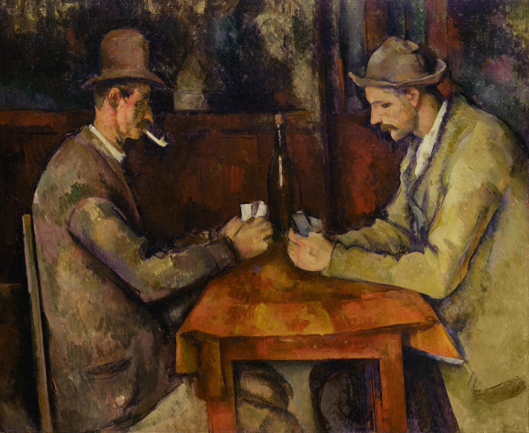 ポール・セザンヌ「カード遊びをする人々」（1894-1895年頃）パリ・オルセー美術館所蔵