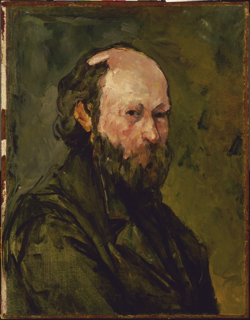 ポール・セザンヌ「自画像」（1878-1880年頃）ワシントンDC・フィリップス・コレクション所蔵