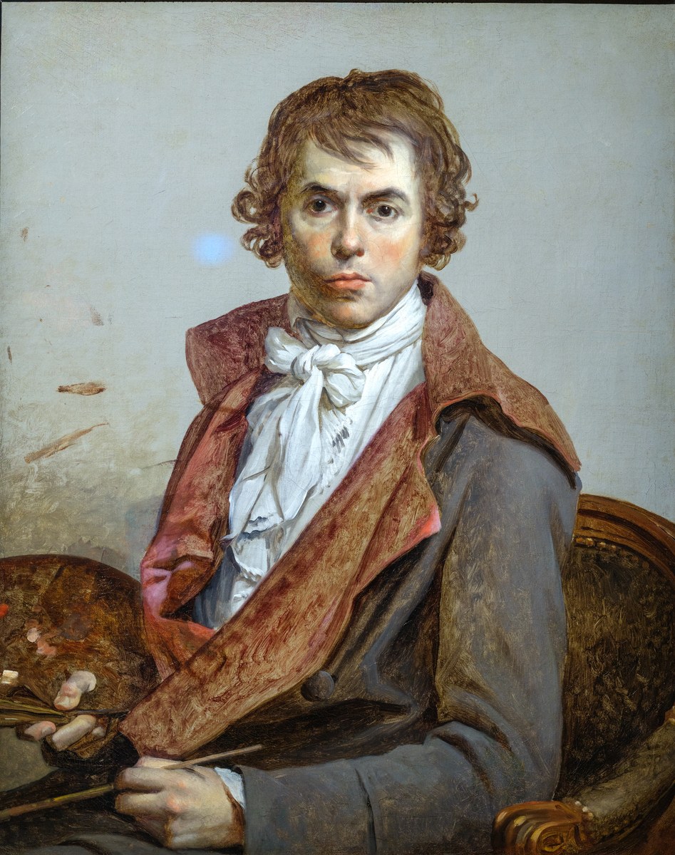 ジャック＝ルイ・ダヴィッド「自画像」（1794年頃）ルーヴル美術館所蔵