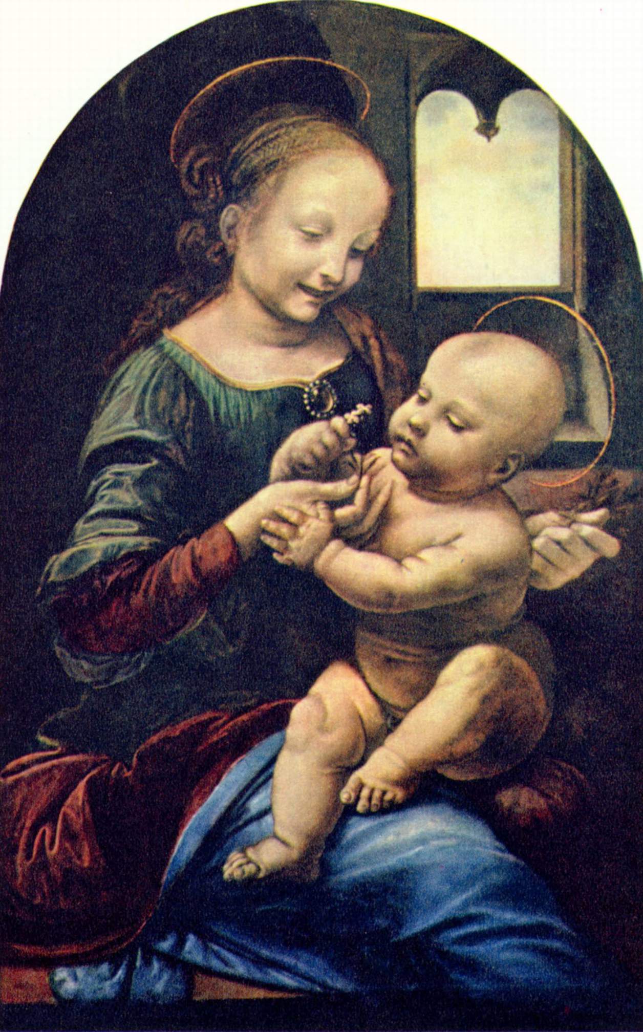 レオナルド・ダ・ヴィンチ「ブノワの聖母」(1478〜80年頃)サンクトペテルブルク・エルミタージュ美術館所蔵