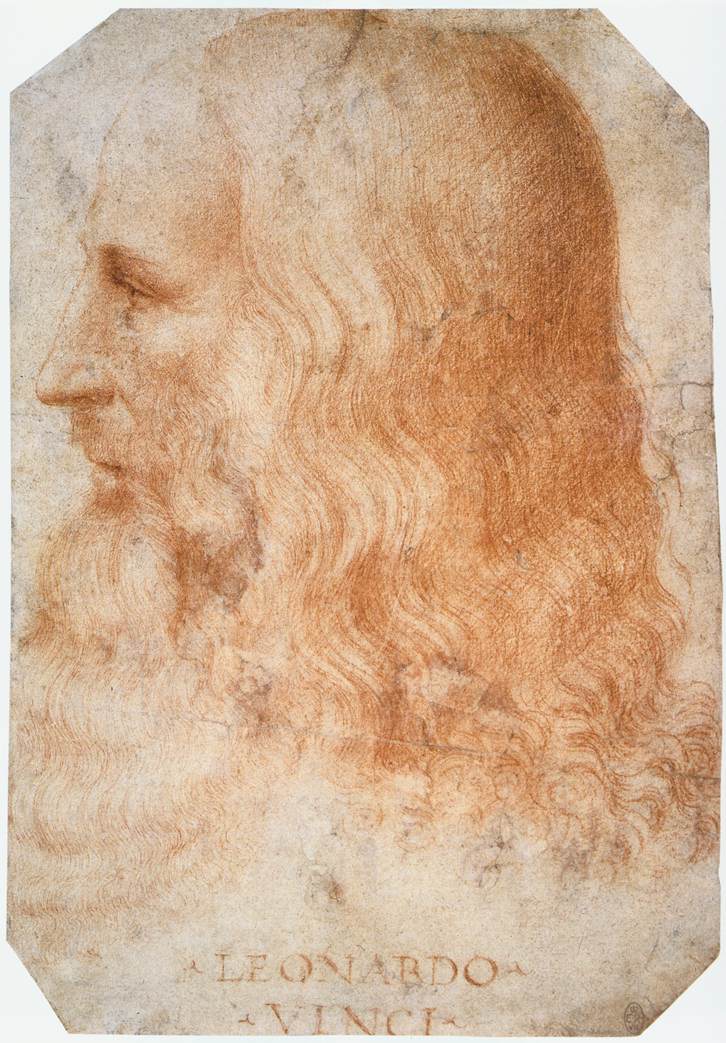 フランチェスコ・メルツィ「レオナルド・ダ・ヴィンチの肖像」（1510年頃）英国王室コレクション所蔵