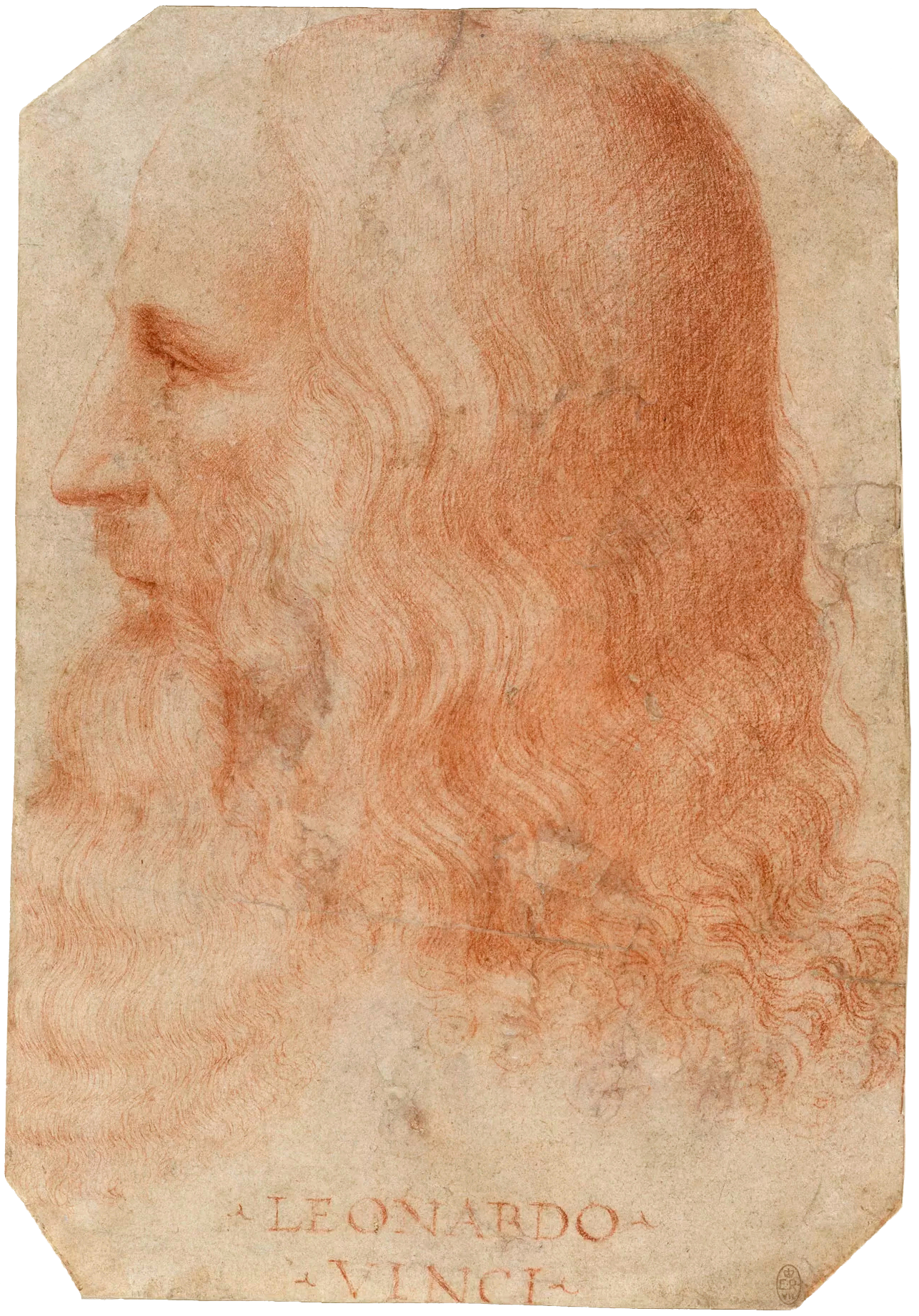 フランチェスコ・メルツィ「レオナルド・ダ・ヴィンチの肖像」(1510年頃)英国王室コレクション所蔵