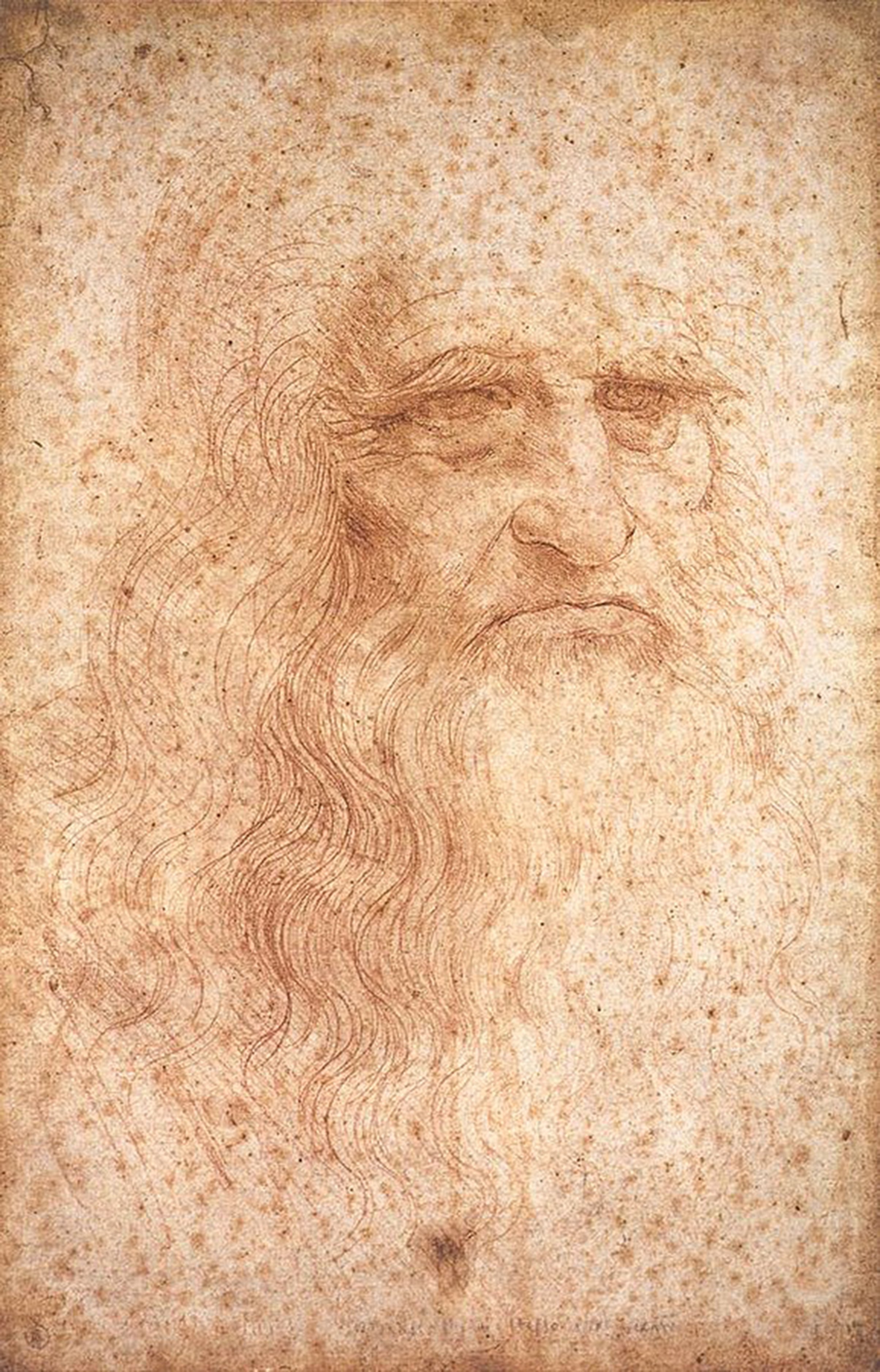 レオナルド・ダ・ヴィンチ「自画像」(1510〜15年頃)トリノ王立図書館所蔵