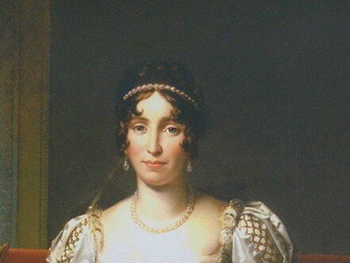 フランソワ・ジェラール「オランダ王妃オルタンスとオランダ王太子」オルタンスの顔のディテール