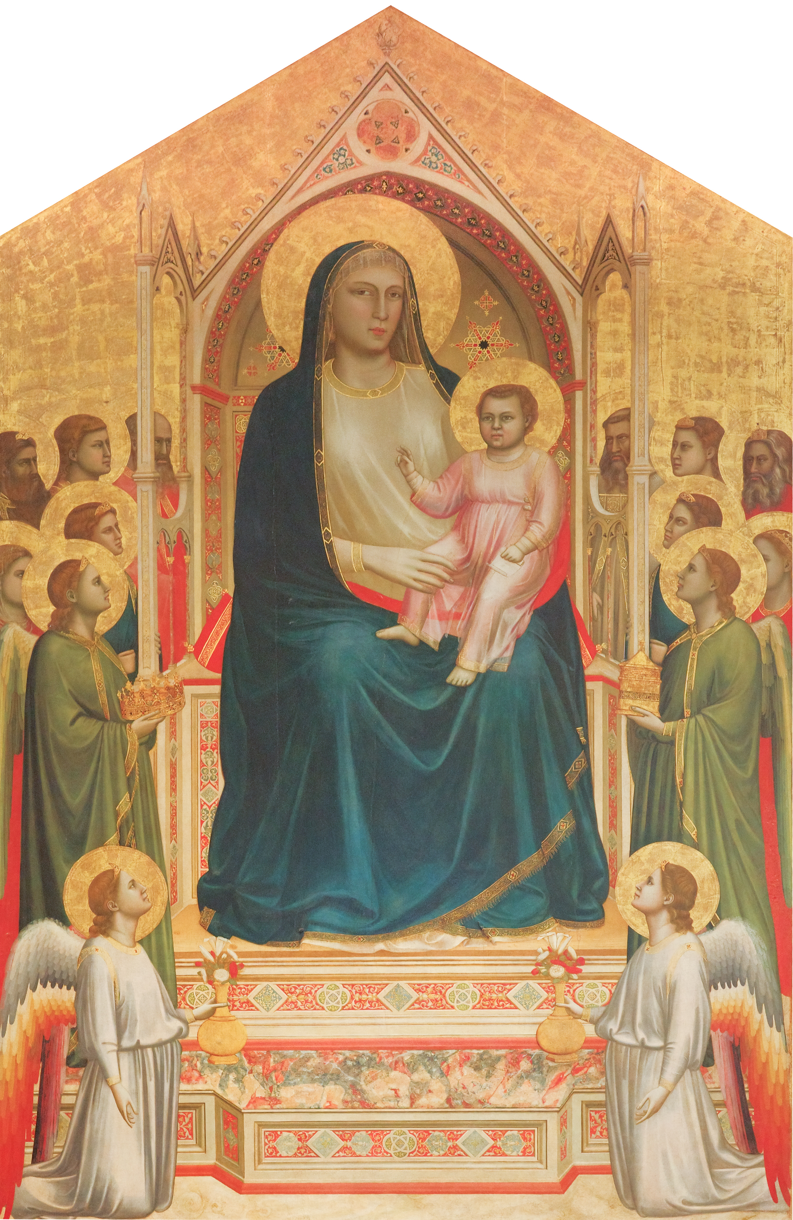 ジョット・ディ・ボンドーネ「オンニサンティの聖母」(1310年頃)フィレンツェ・ウフィツィ美術館所蔵