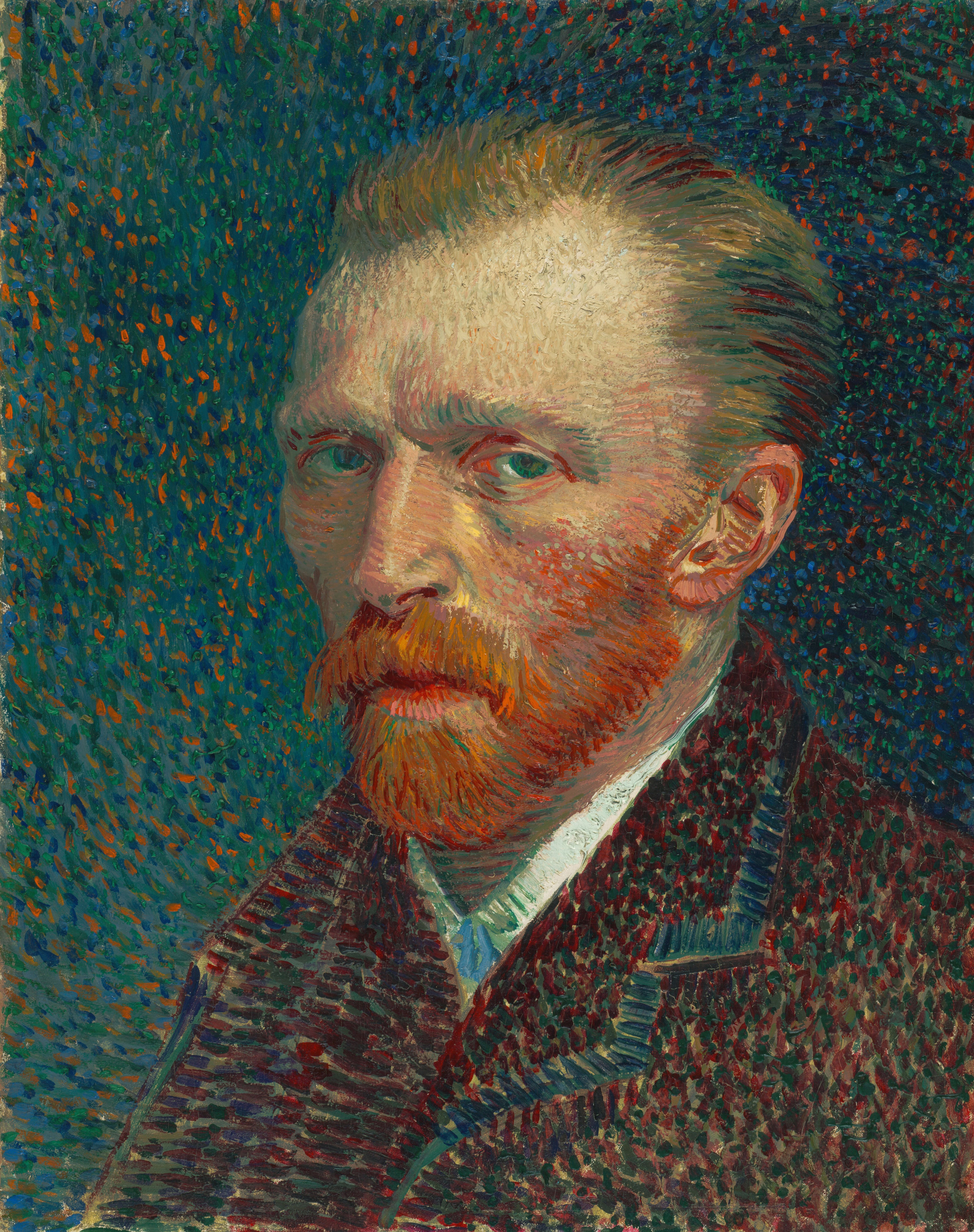 フィンセント・ファン・ゴッホ「自画像」(1889年)オルセー美術館所蔵