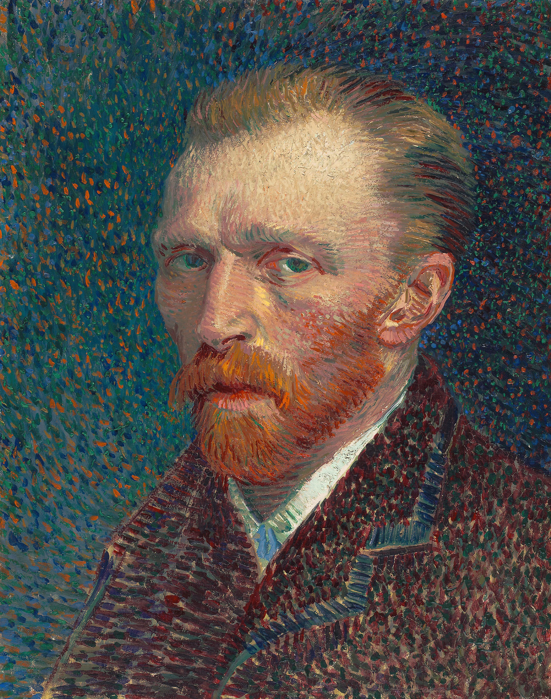 フィンセント・ファン・ゴッホ「自画像」(1888年)フォッグ美術館所蔵