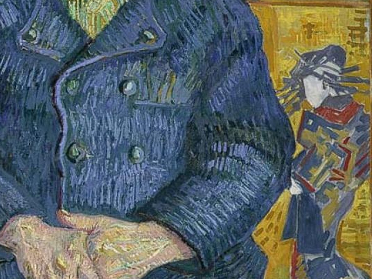 ゴッホ「タンギー爺さんの肖像」背景の浮世絵——美人画のディテール
