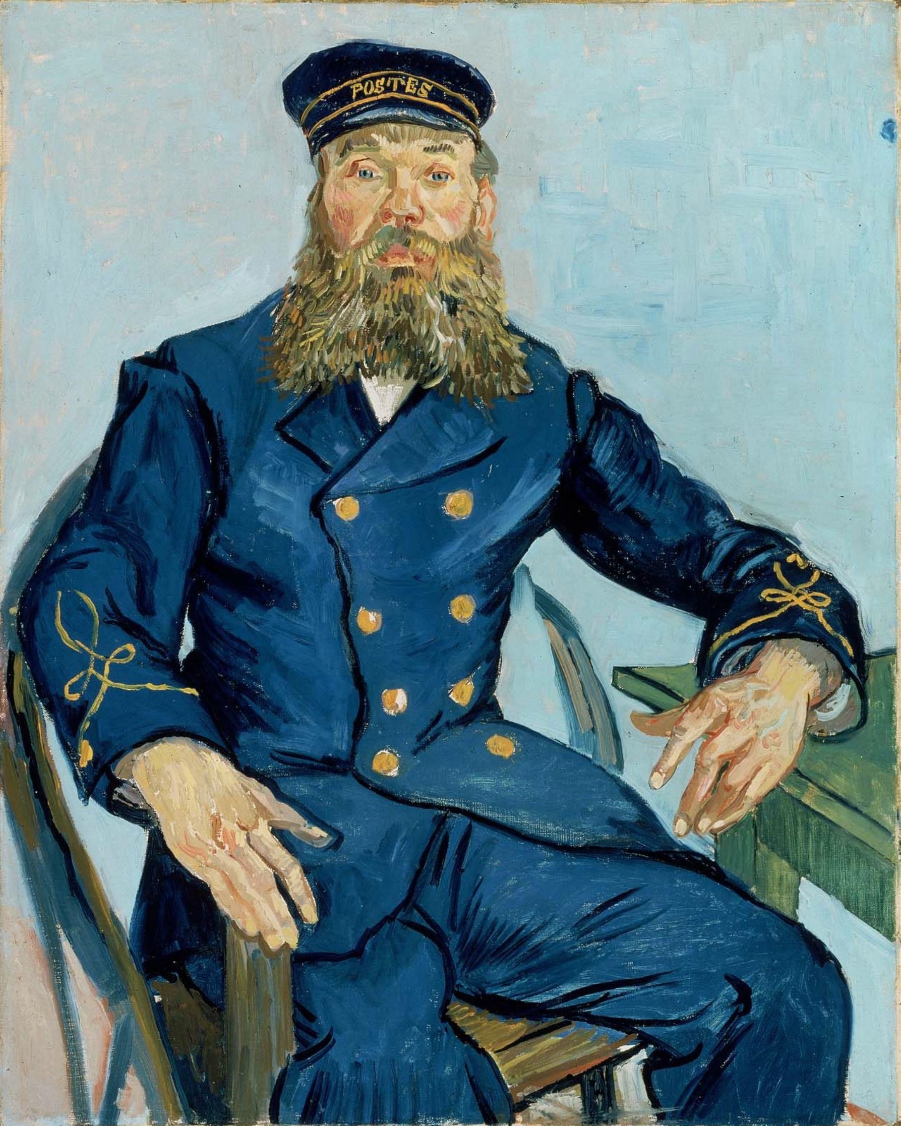 フィンセント・ファン・ゴッホ「郵便配達人(ジョゼフ・ルーラン)」(1888年)ボストン美術館所蔵