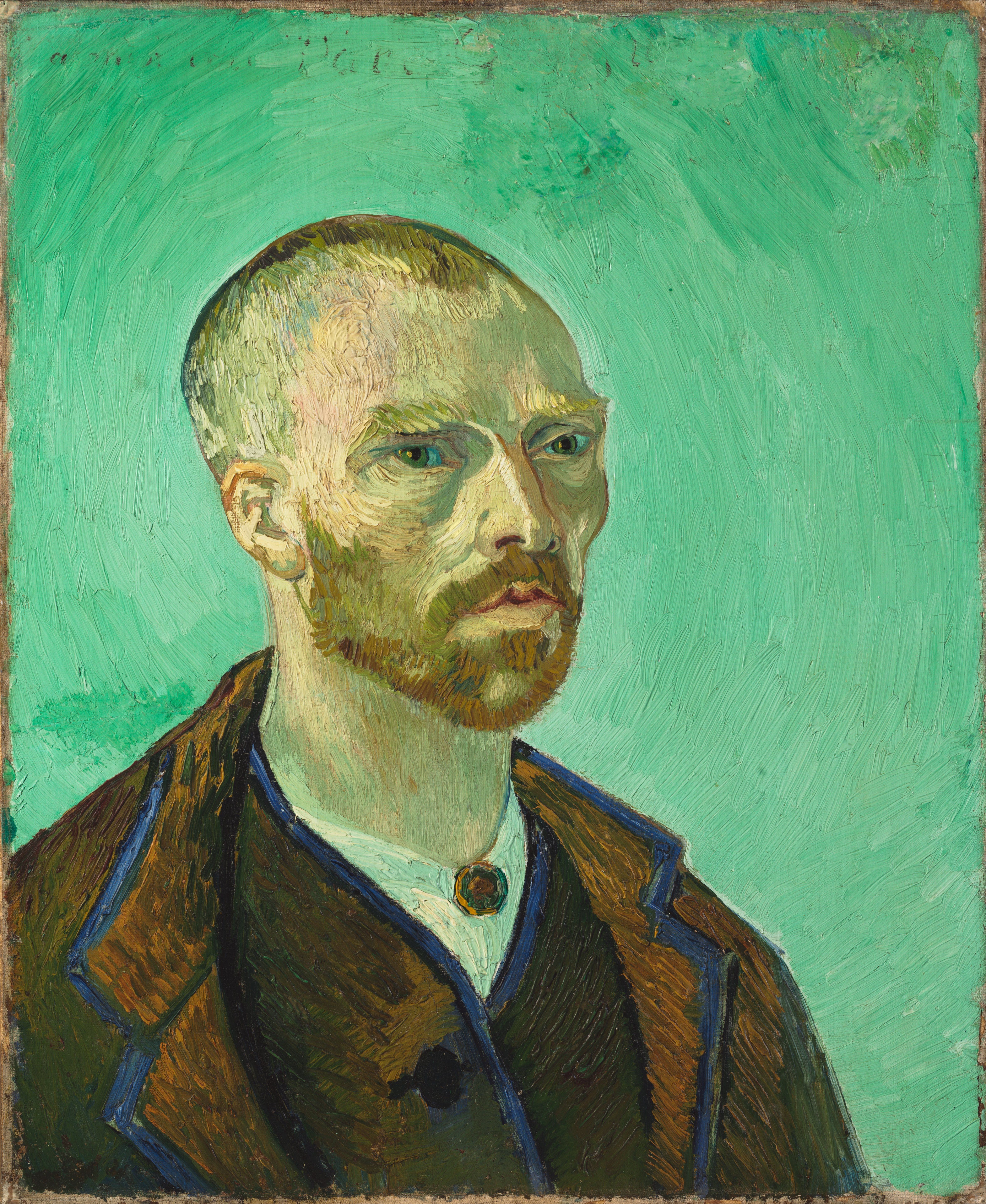 フィンセント・ファン・ゴッホ「ポール・ゴーギャンに捧げる自画像」(1888年)フォッグ美術館(ハーバード大学)所蔵