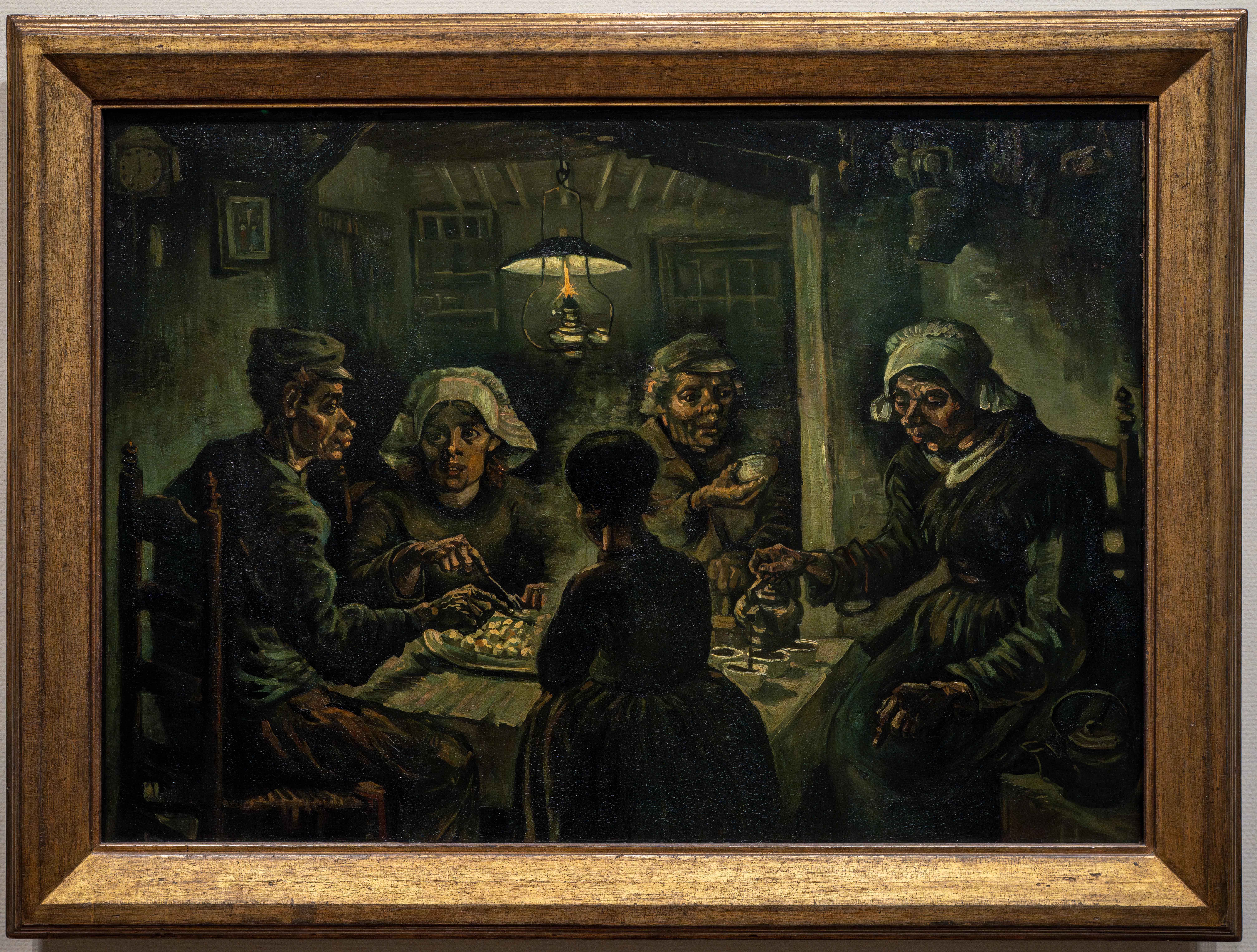 フィンセント・ファン・ゴッホ「ジャガイモを食べる人々」(1885年)アムステルダム・ファン・ゴッホ美術館所蔵