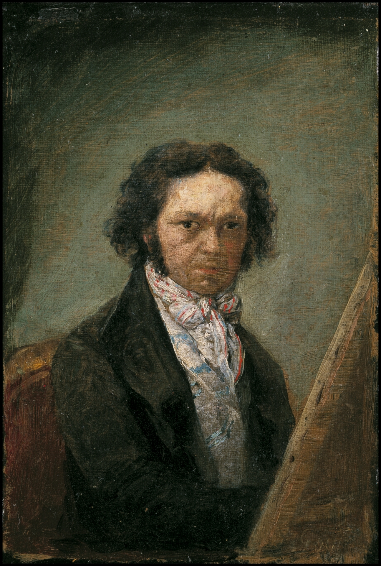 フランシスコ・デ・ゴヤ「自画像」(1795年頃)マドリード王立サン・フェルナンド美術アカデミー所蔵