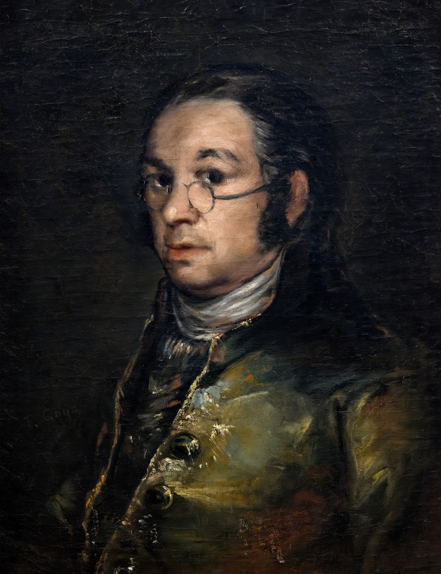 フランシスコ・デ・ゴヤ「眼鏡をかけた自画像」（1800年頃）ゴヤ美術館（フランス・カストル）所蔵