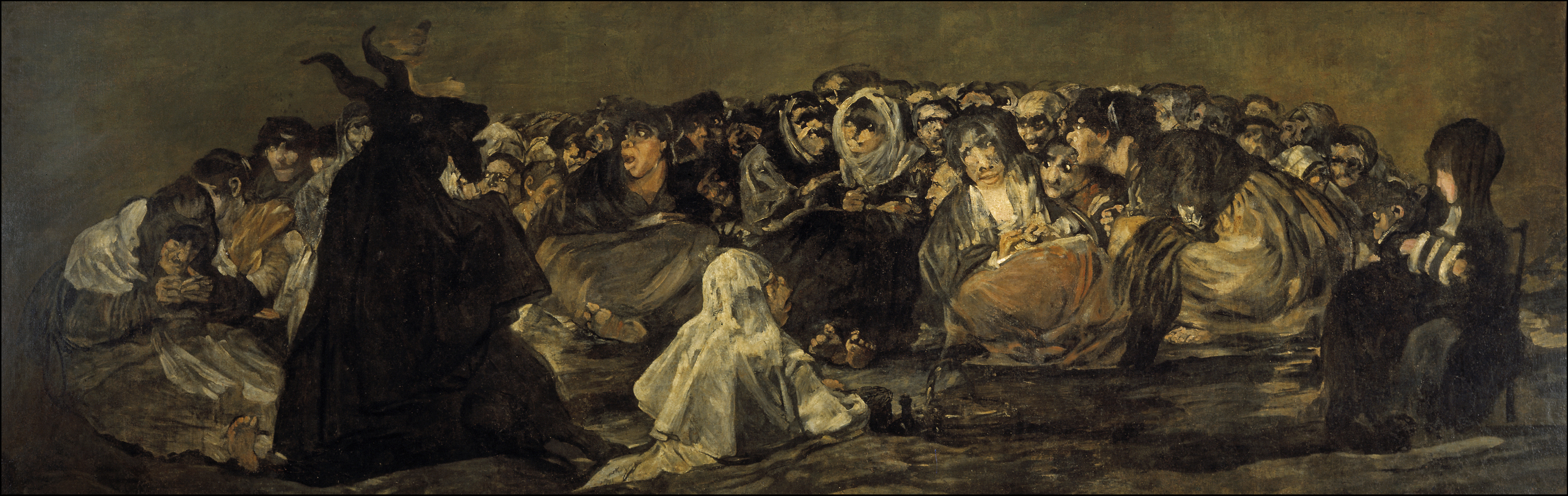 フランシスコ・デ・ゴヤ「アケラレ(魔女の集会)」(1821〜1823年頃)マドリード・プラド美術館所蔵