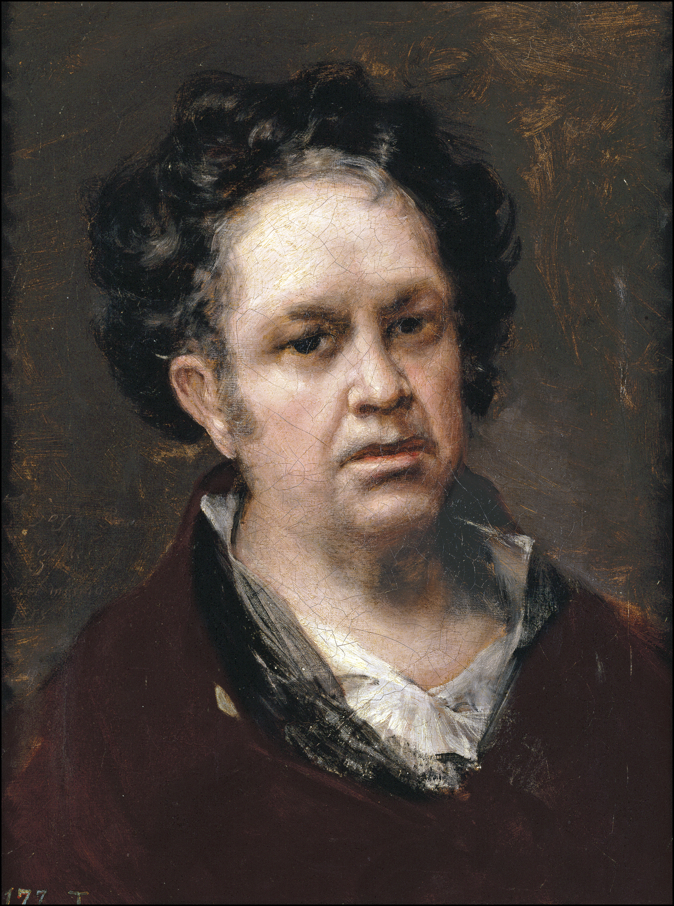 フランシスコ・デ・ゴヤ「自画像」(1815年頃)マドリード・プラド美術館所蔵