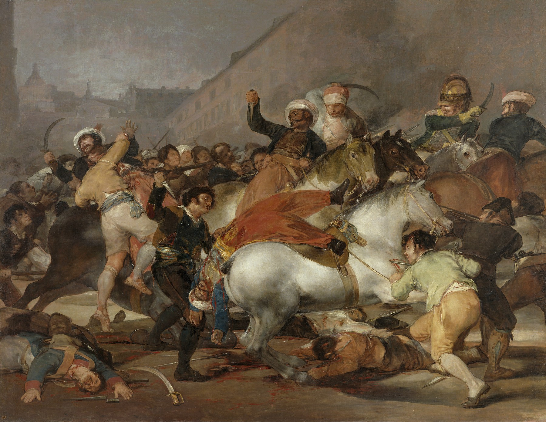 フランシスコ・デ・ゴヤ「1808年5月2日(マムルークの突撃)」(1814年)プラド美術館所蔵
