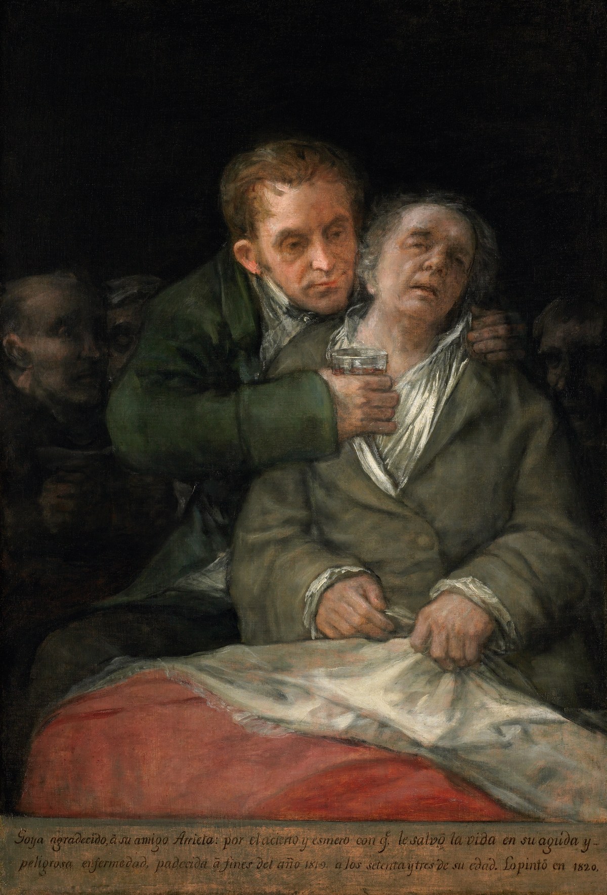 フランシスコ・デ・ゴヤ「ドクター・アリエータと自画像」（1820年）ミネアポリス美術館所蔵