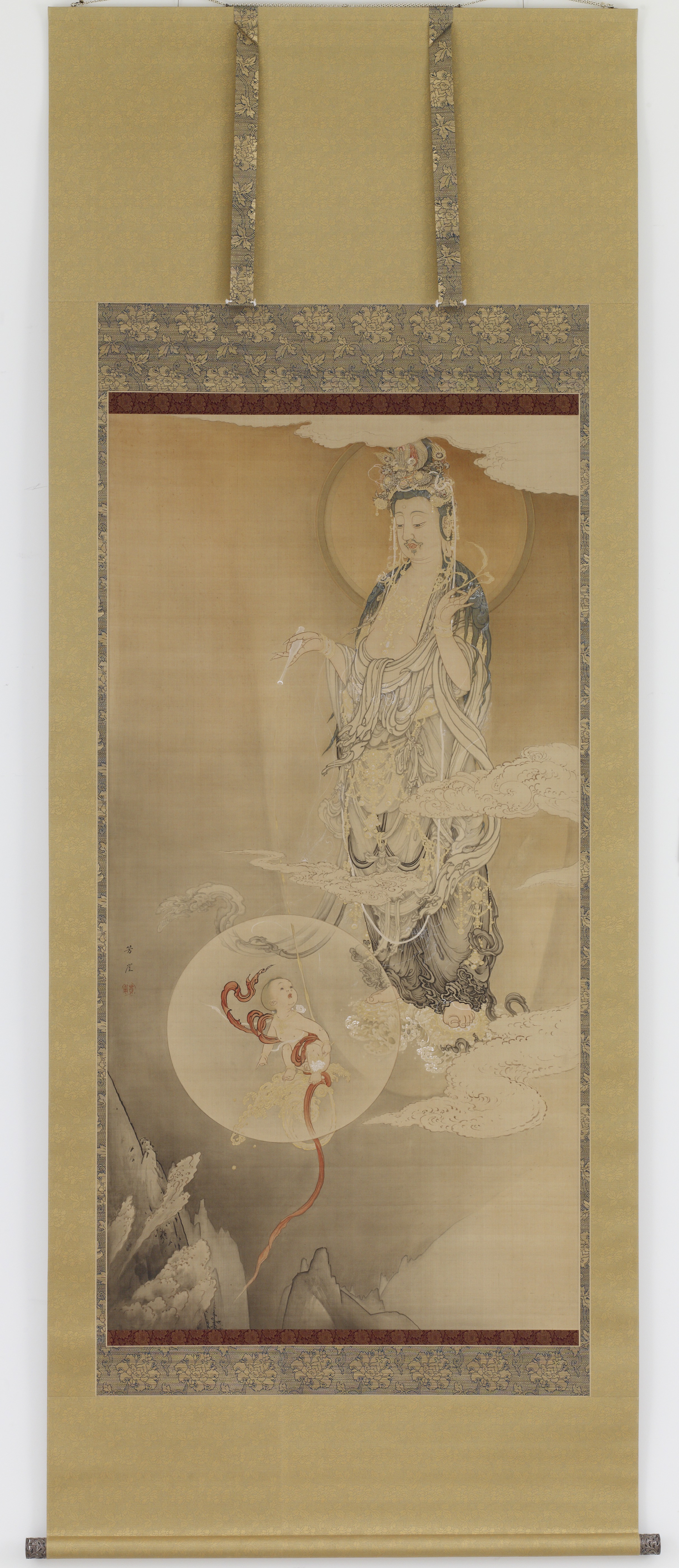 狩野芳崖「悲母観音」（1883年）フリーア美術館（スミソニアン）所蔵版