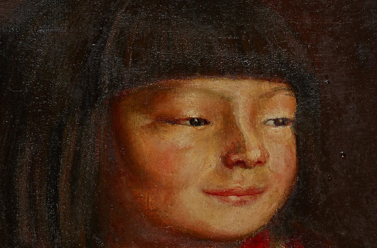 岸田劉生「麗子像(麗子微笑)」(1921年)——麗子の表情のディテール
