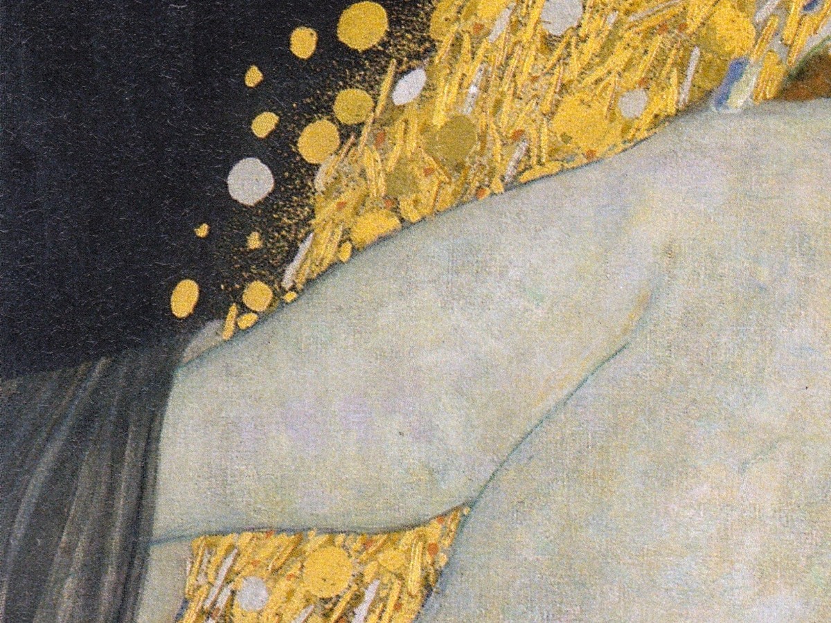 グスタフ・クリムト「ダナエ」(1907〜08年頃)詳細——黄金の雨粒(神ゼウスの化身)