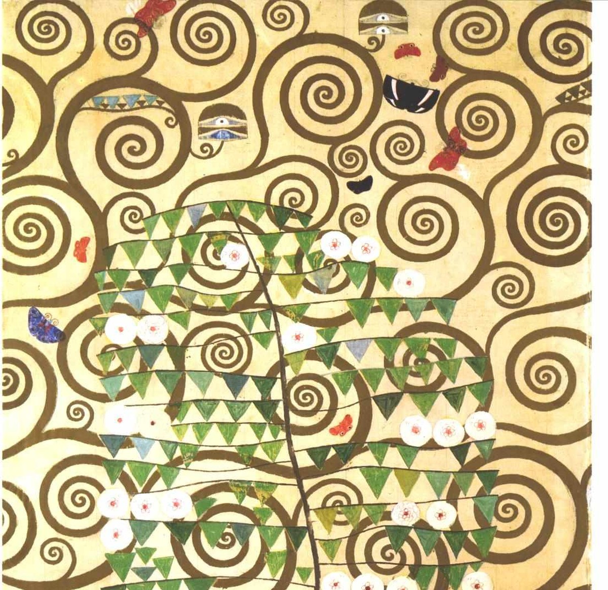 グスタフ・クリムト「生命の樹」（1905〜1909年）——黄金の螺旋枝のディテール