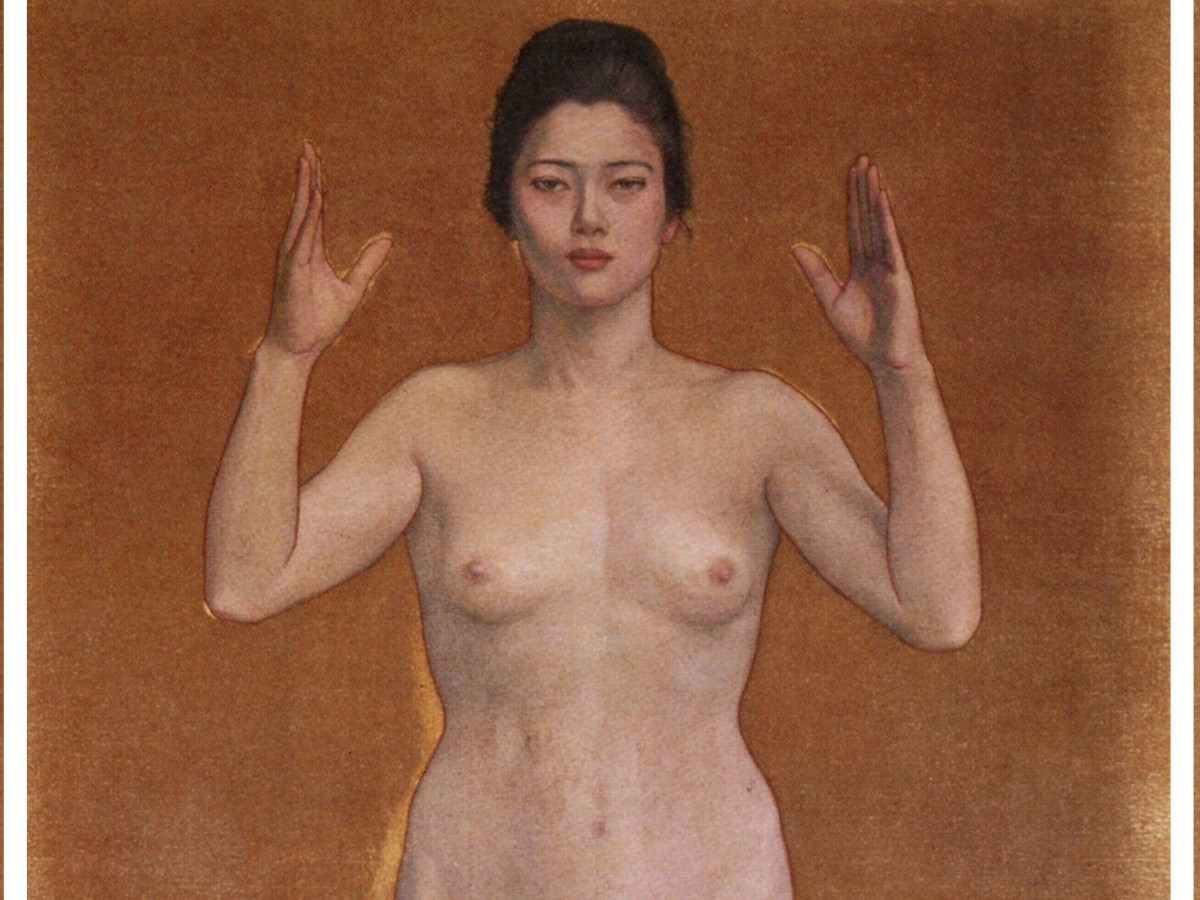黒田清輝「智・感・情」(1897年)「感」パネルのディテール——黒田記念館蔵