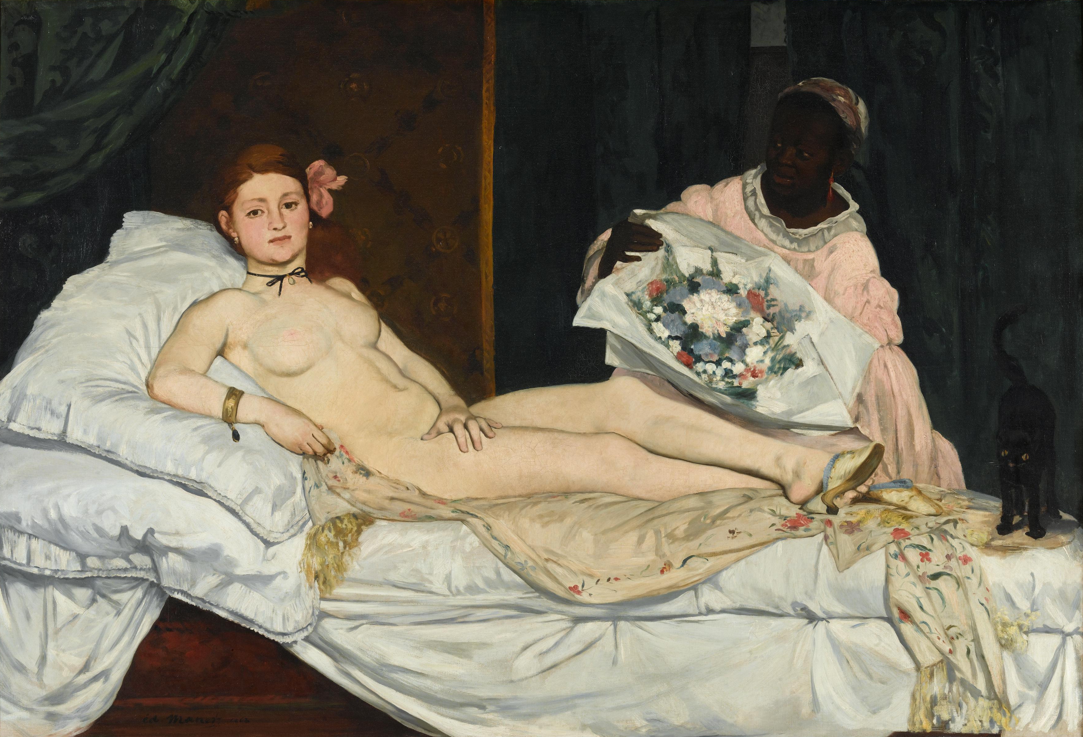 エドゥアール・マネ「オランピア」(1863年)パリ・オルセー美術館所蔵