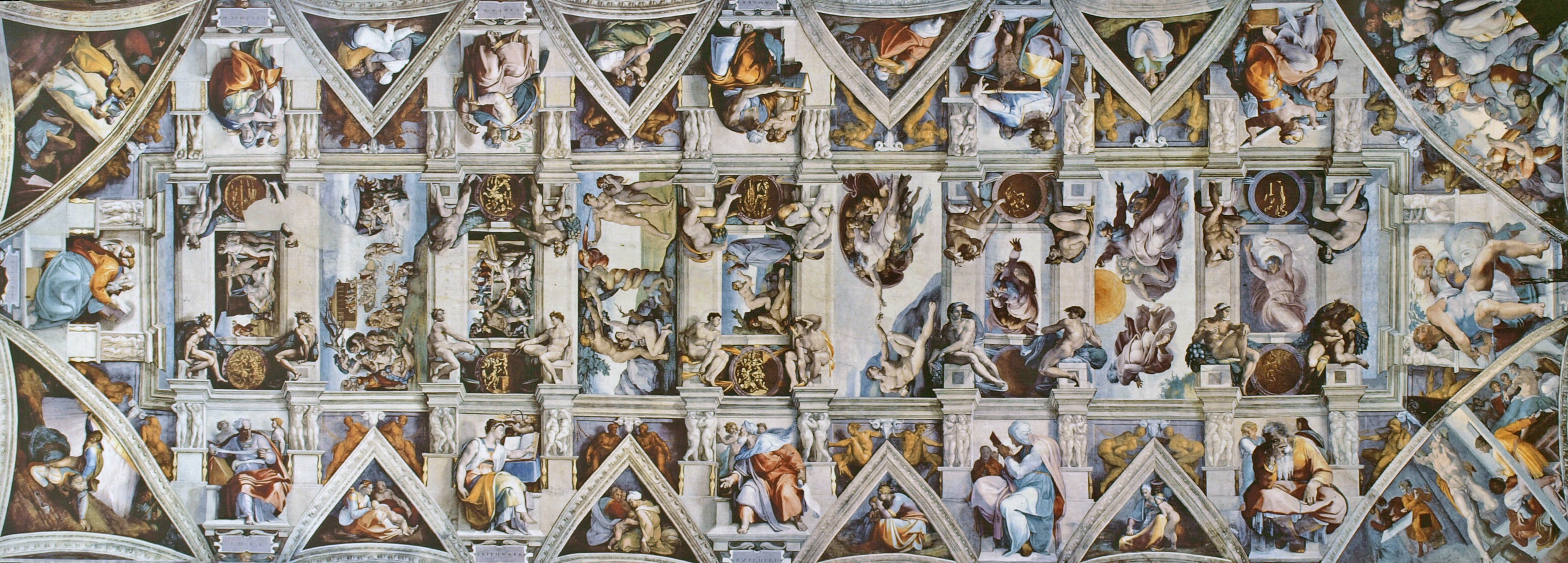 ミケランジェロ「システィーナ礼拝堂天井画」(1508〜1512年)バチカン市国・システィーナ礼拝堂