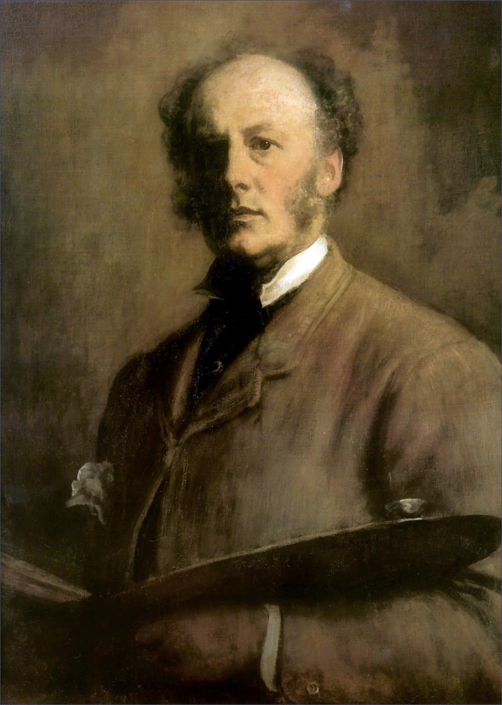 ジョン・エヴァレット・ミレイ「自画像」(1881年)フィレンツェ・ウフィツィ美術館所蔵