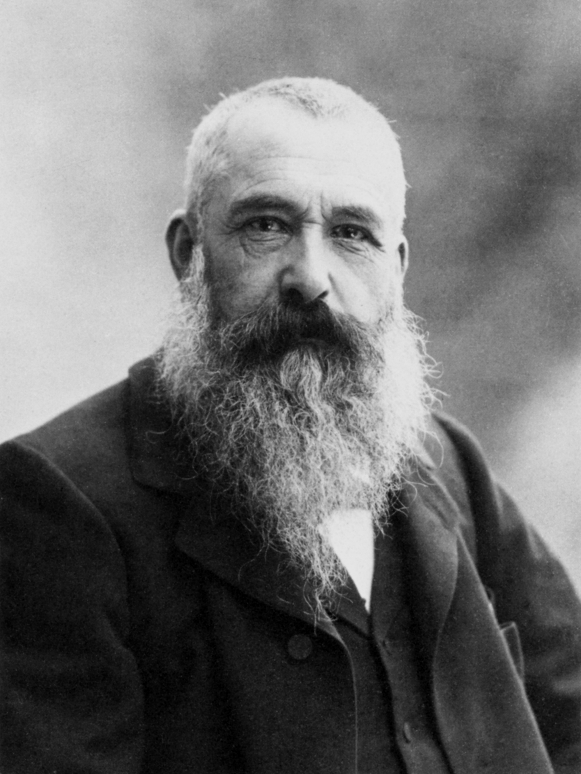 クロード・モネの肖像写真(1899年、ナダール撮影)
