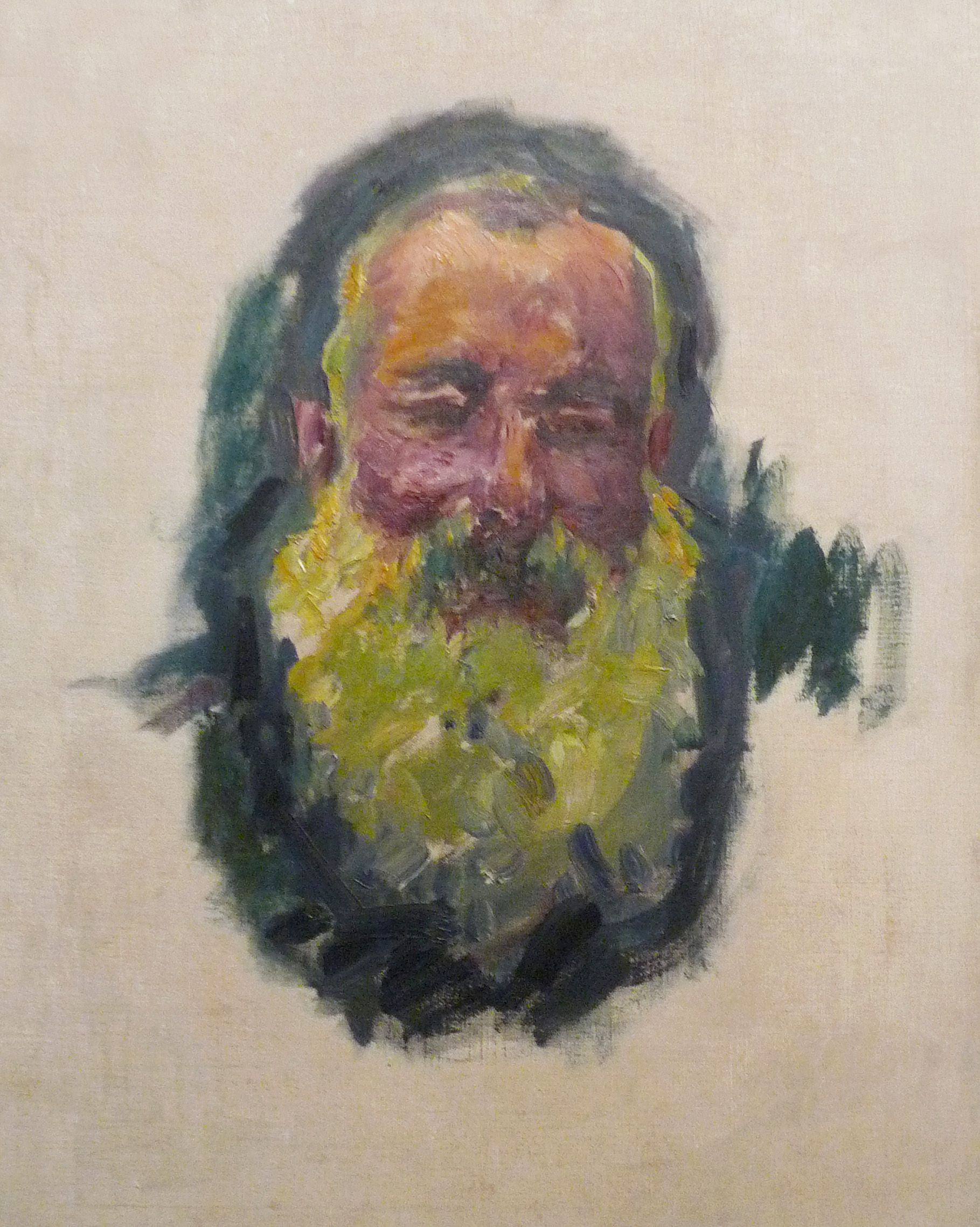 クロード・モネ「自画像」(1917年頃)パリ・オルセー美術館所蔵