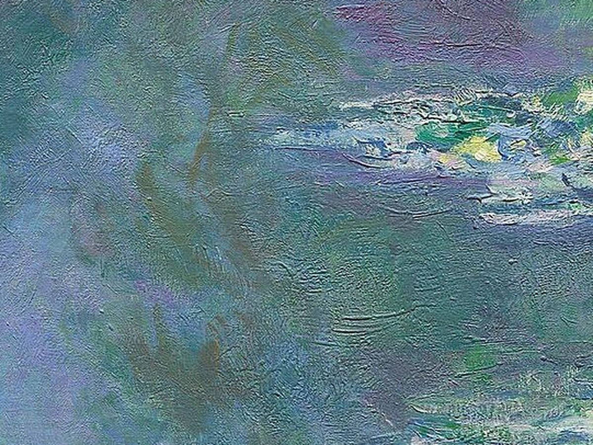 モネ「睡蓮」水面の反射ディテール