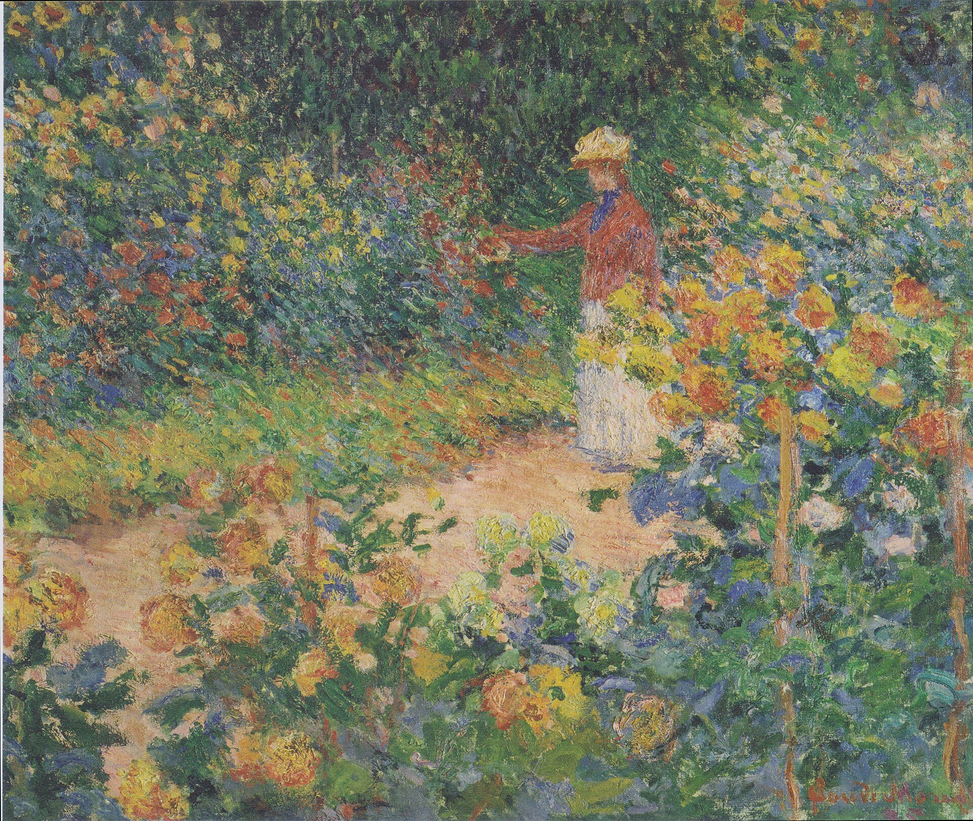 モネの庭（ジヴェルニー）を描いた作品（1895年）