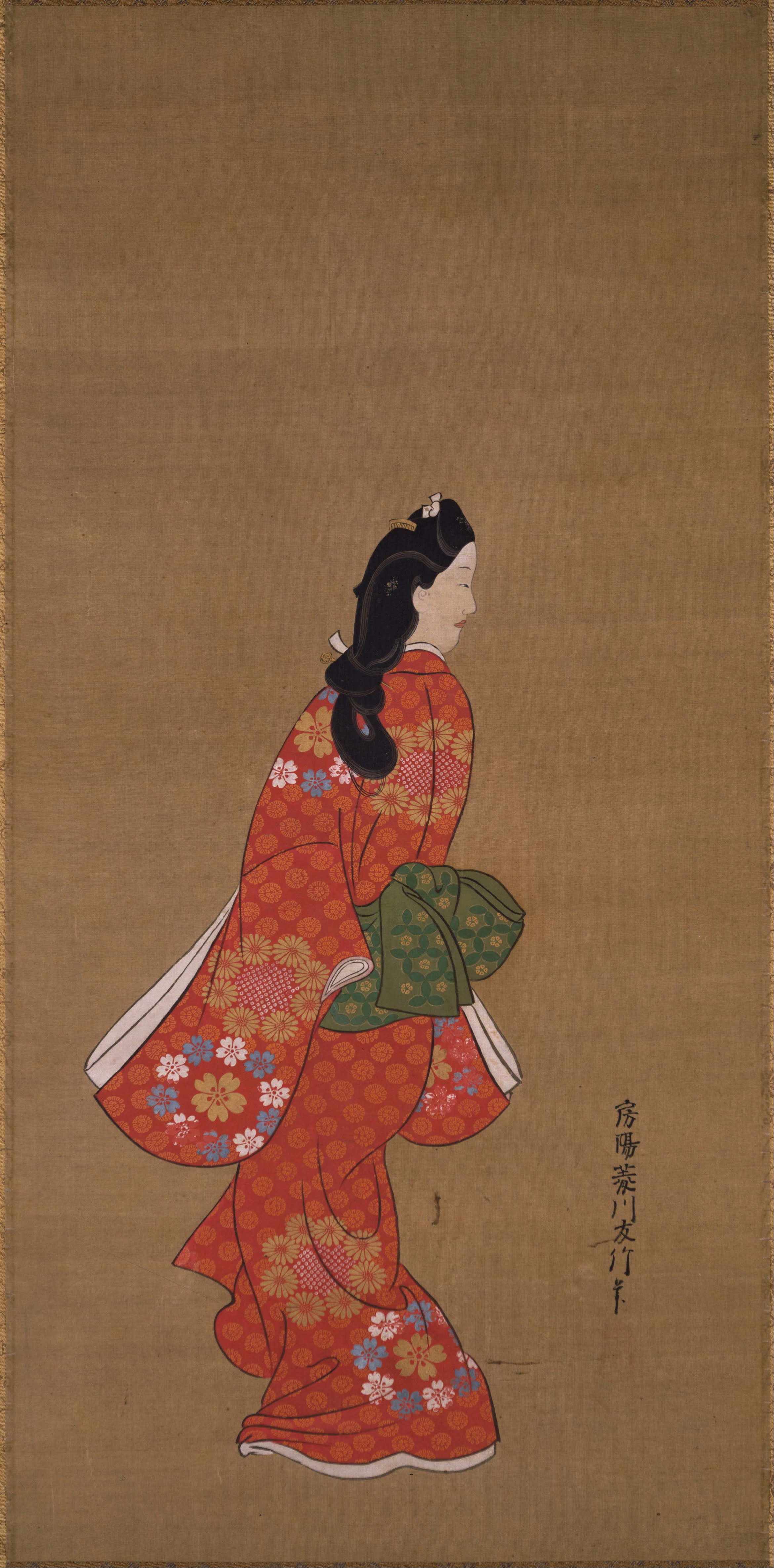 菱川師宣「見返り美人図」（17世紀末、元禄期）東京国立博物館所蔵