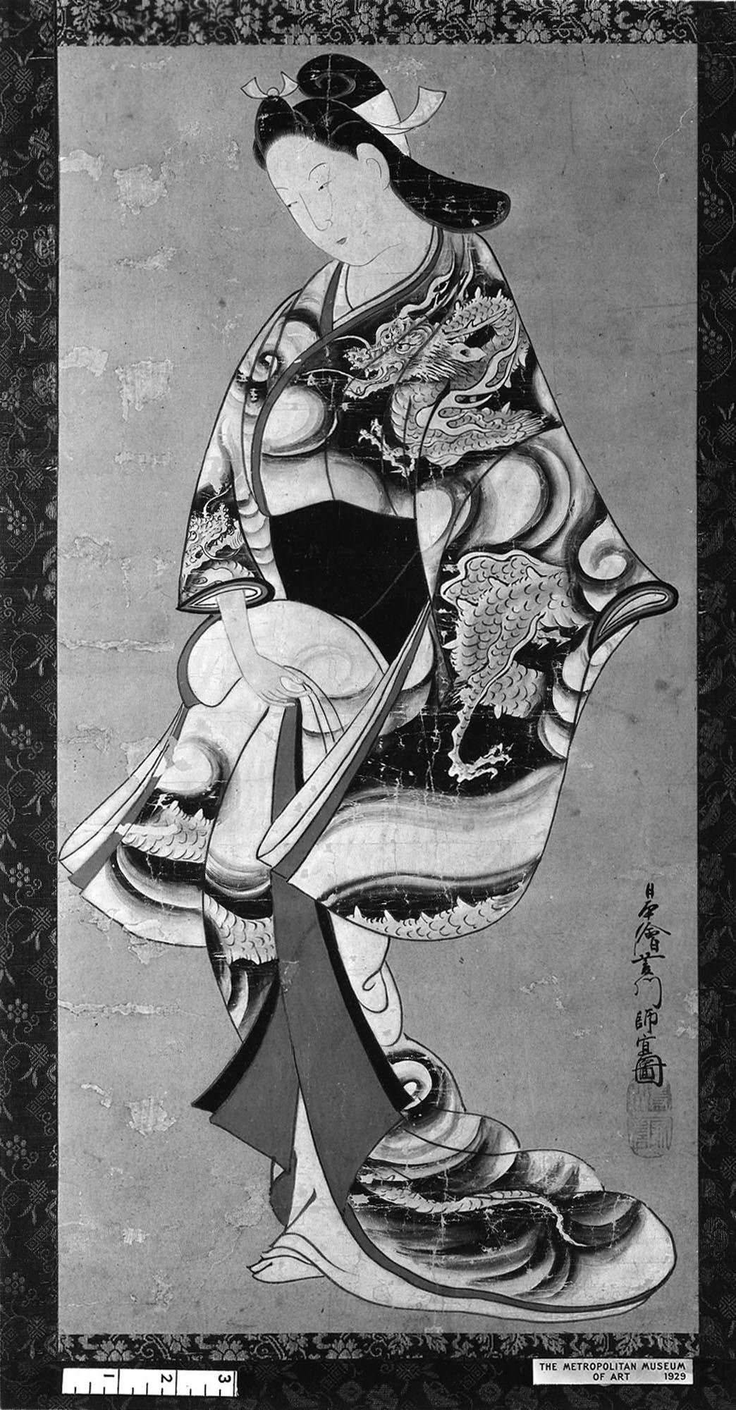 菱川師宣「立美人図」（17世紀末頃）メトロポリタン美術館所蔵