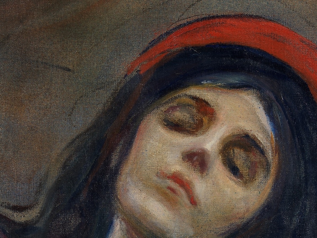 エドヴァルド・ムンク「マドンナ」(1894〜95年)閉じた目と陶酔の表情