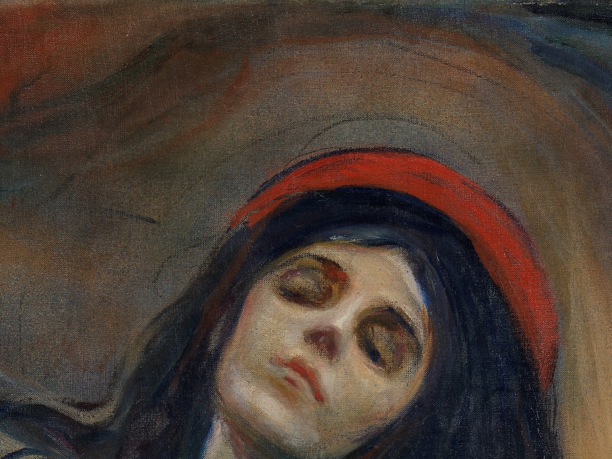 エドヴァルド・ムンク「マドンナ」(1894〜95年)朱赤のハロー