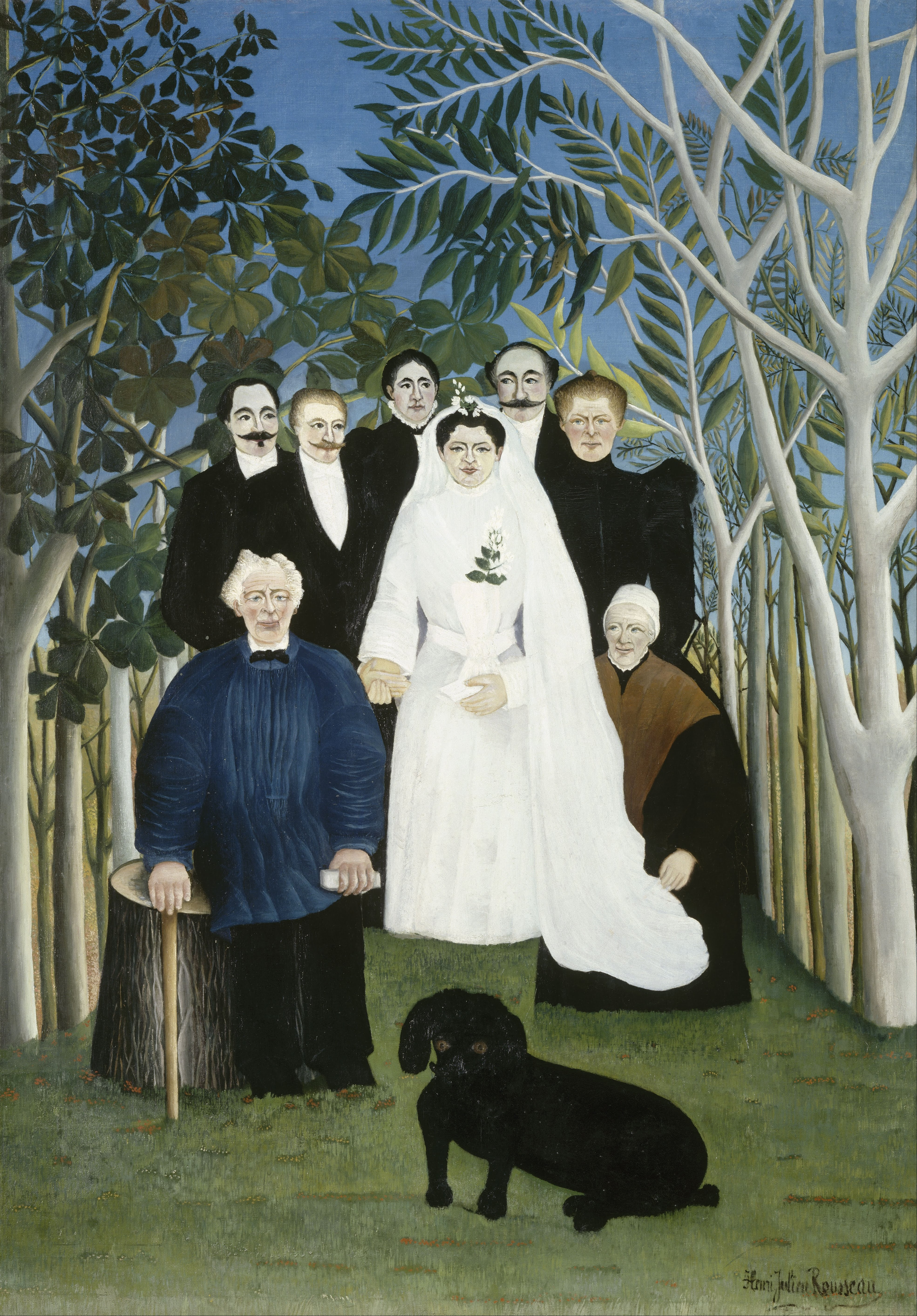 アンリ・ルソー「ヴォーヴの結婚式」（1905年）オランジュリー美術館所蔵