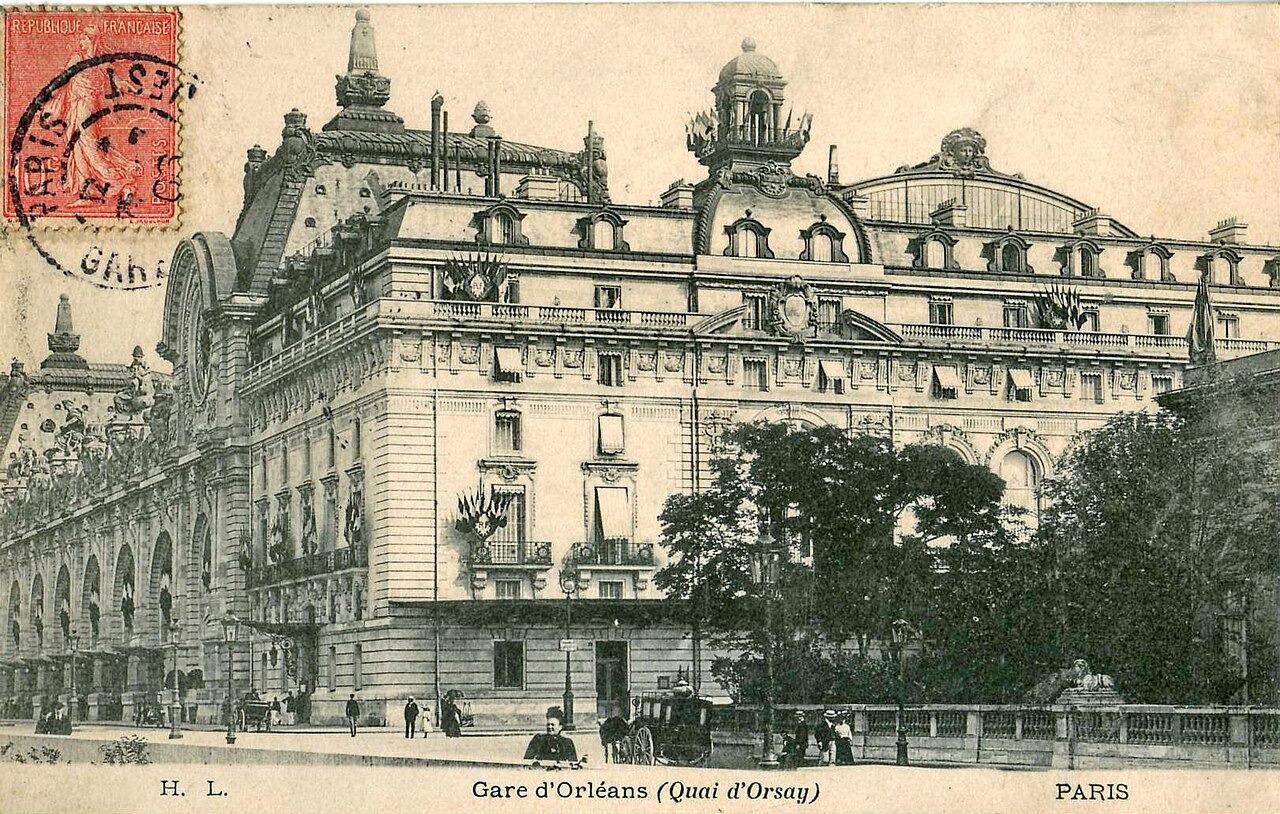 1900年頃のオルセー駅の歴史的写真
