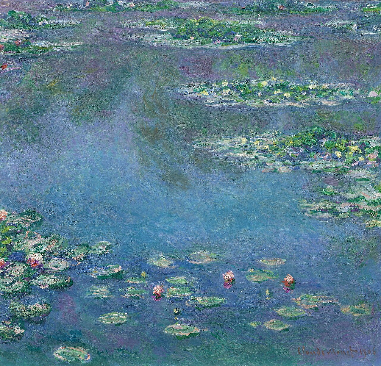 クロード・モネ「青い睡蓮」(1916-1919年頃)オルセー美術館所蔵