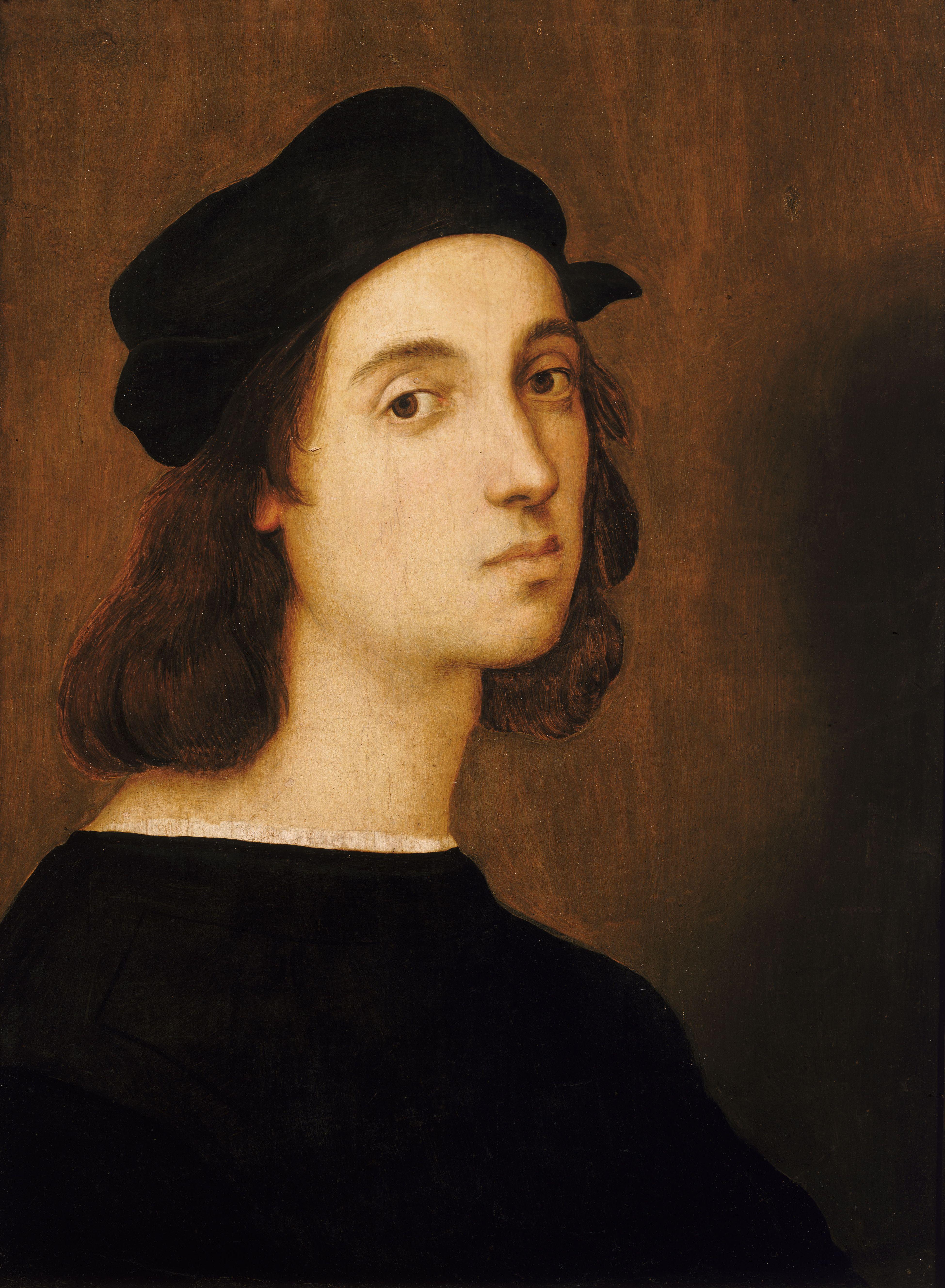 ラファエロ・サンツィオ「自画像」(1504〜1506年頃)フィレンツェ・ウフィツィ美術館所蔵