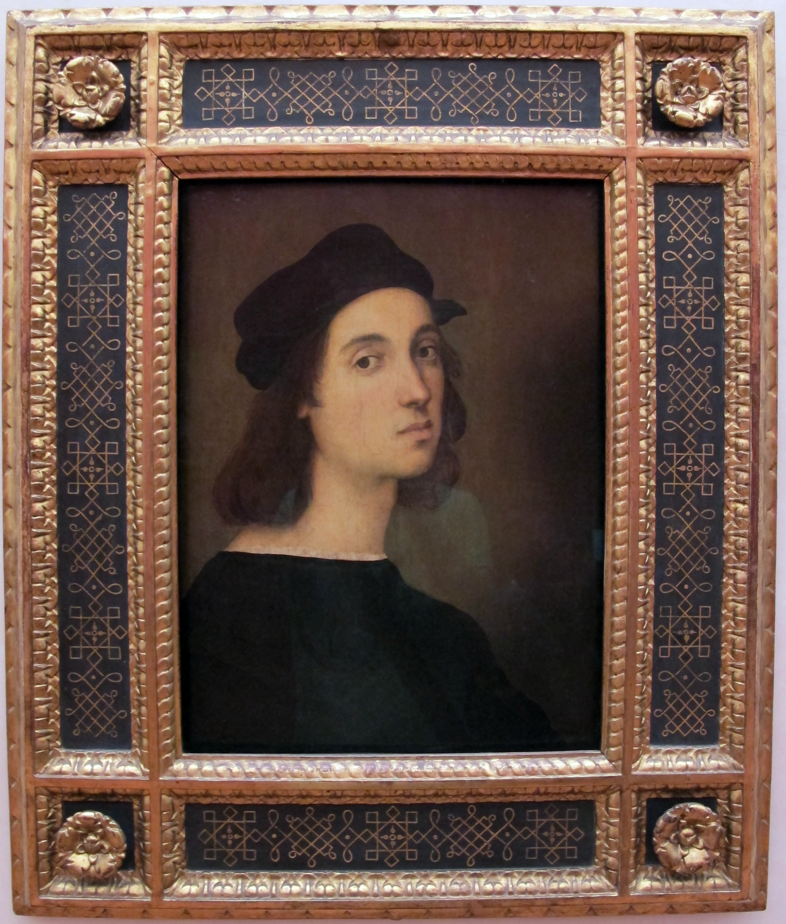 ラファエロ・サンツィオ「自画像」（1504〜1506年頃）フィレンツェ・ウフィツィ美術館所蔵