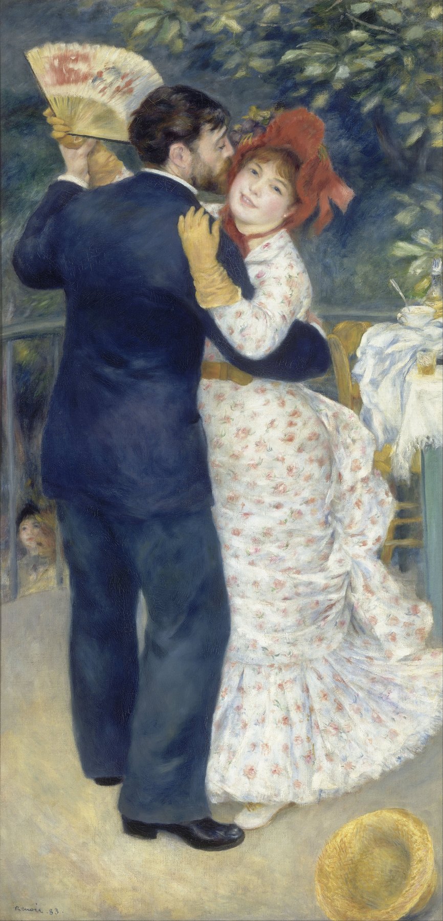 ピエール=オーギュスト・ルノワール「田舎のダンス」(1883年)パリ・オルセー美術館所蔵