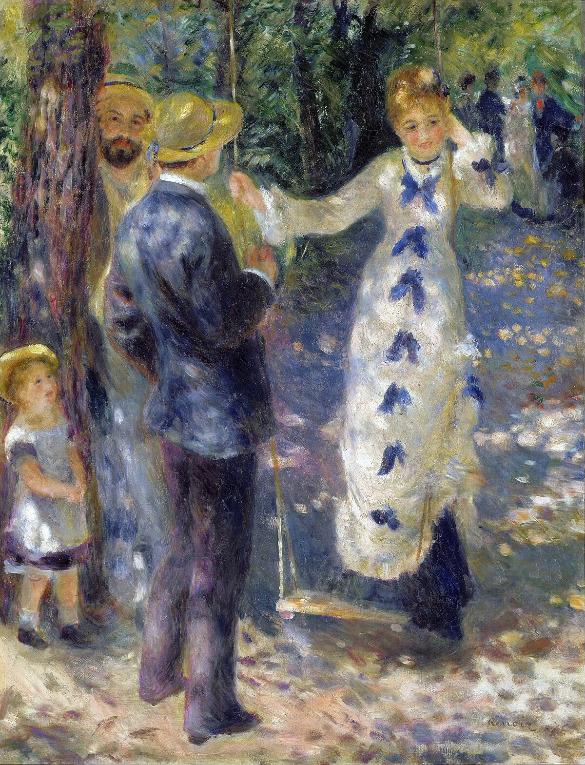 ピエール=オーギュスト・ルノワール「ブランコ」(1876年)パリ・オルセー美術館所蔵